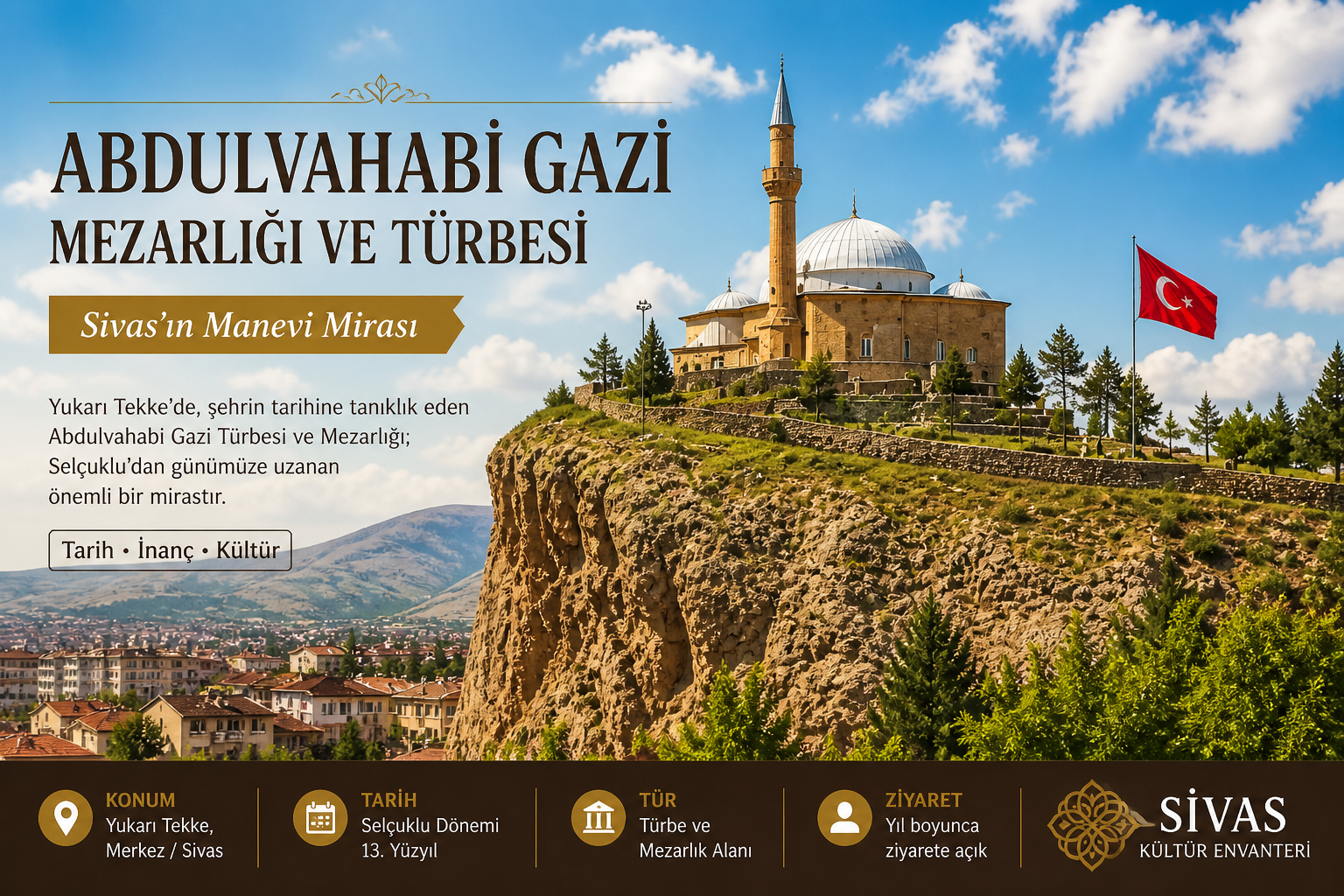 Abdulvahabi Gazi Türbesi Sivas dış görünüm