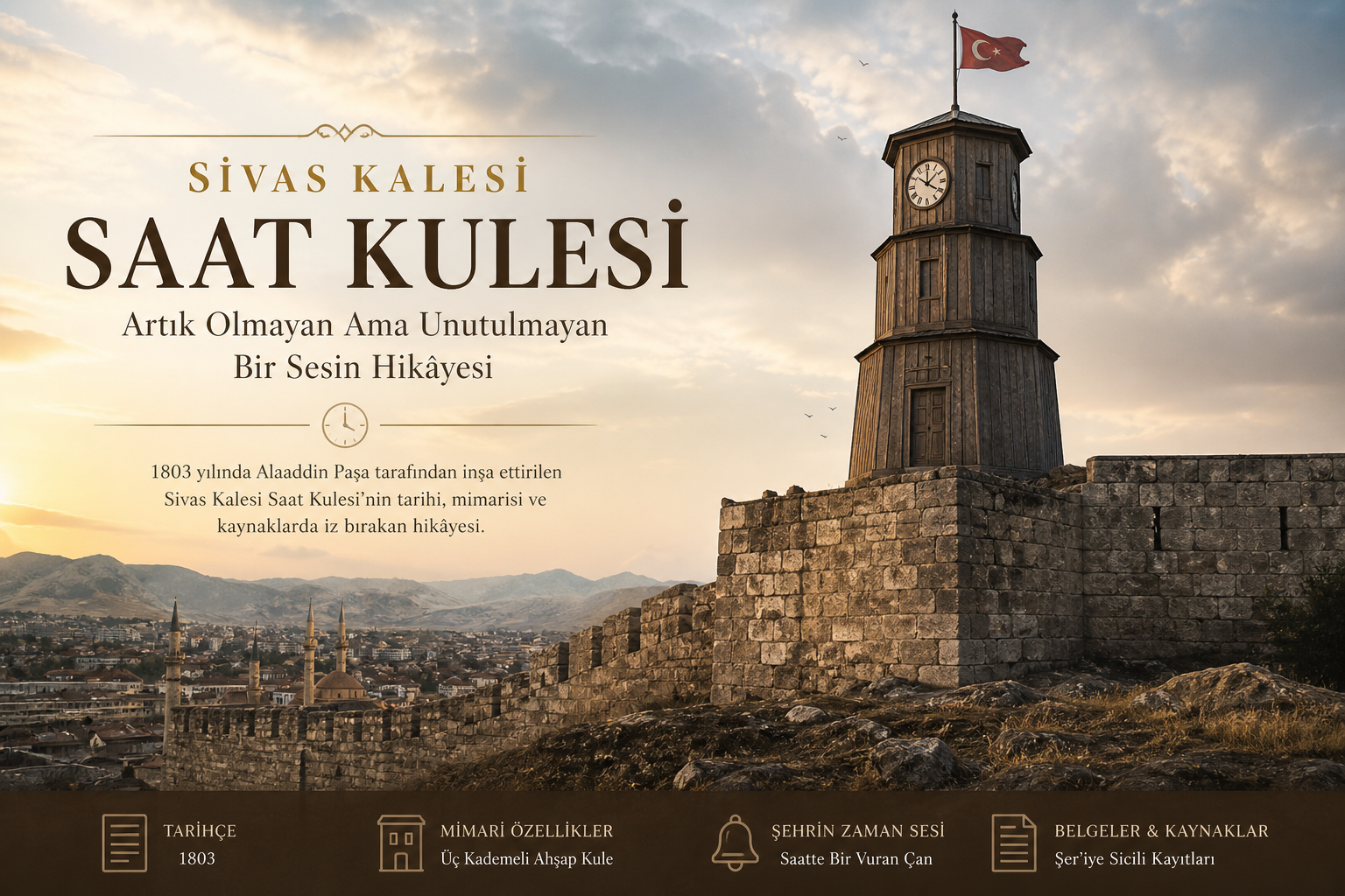Sivas Kalesi Saat Kulesi: Artık Olmayan Ama Unutulmayan Bir Sesin Hikâyesi
